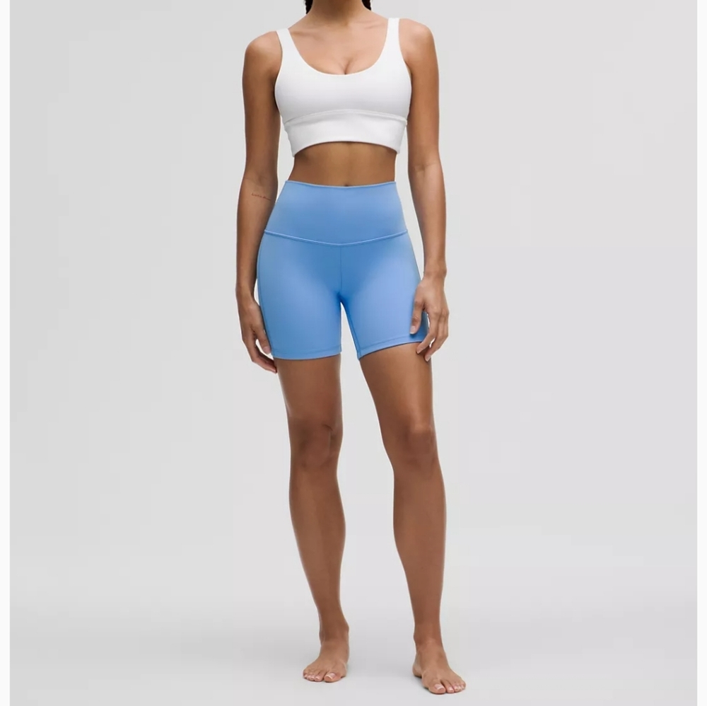 Lululemon align biker shorts aero blue